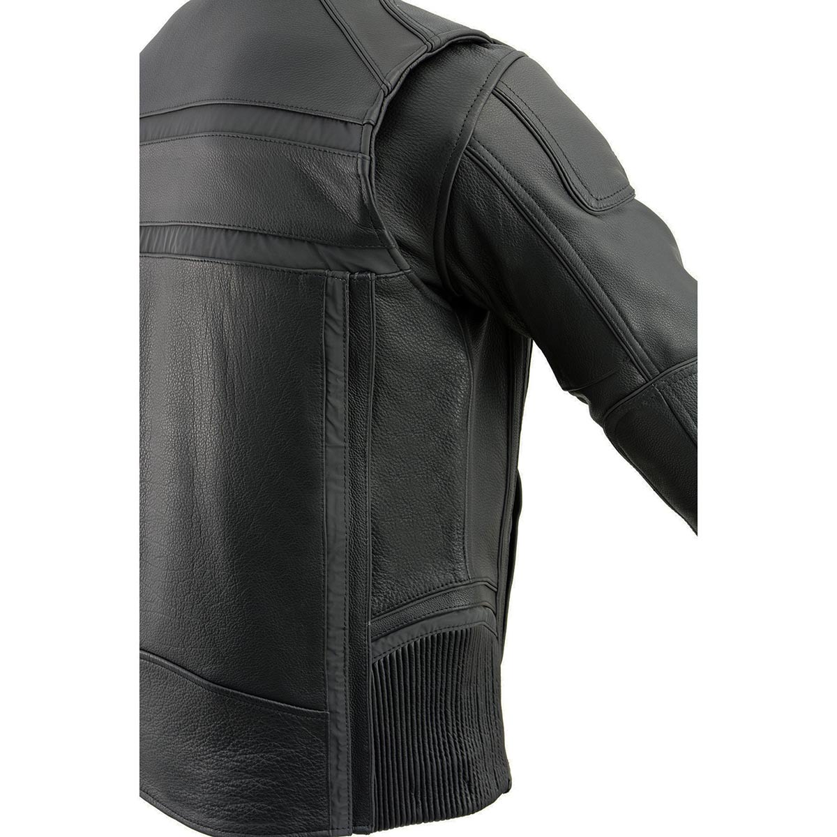 Milwaukee Leather ML2083 Men's Black Premium Leather Vented