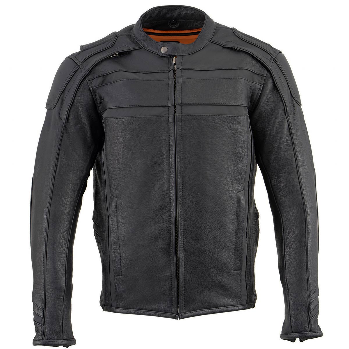 Milwaukee Leather ML2083 Men's Black Premium Leather Vented
