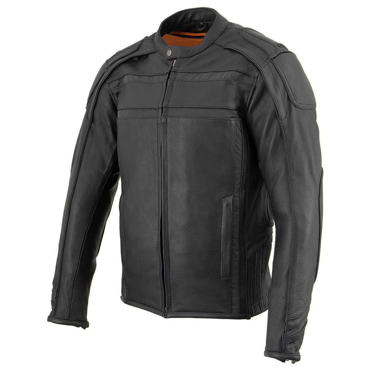 Milwaukee Leather ML2083 Men's Black Premium Leather Vented