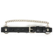 Milwaukee Leather Silver Boot Chain w/ Vintage Buffalo Coin Medallion & Adjustable Strap - MLA3002