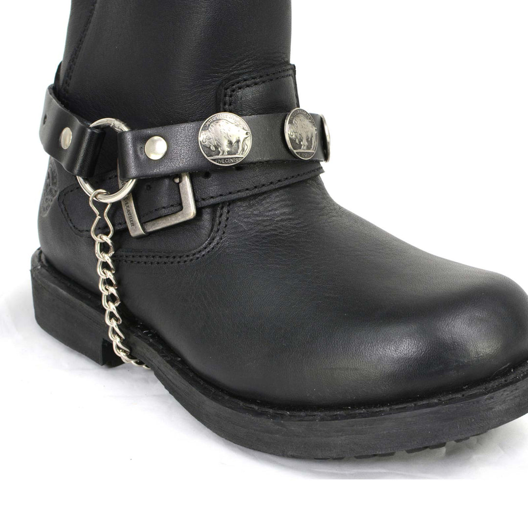 Milwaukee Leather Boot Chains Set of 2 - Adjustable Biker Boots Strap