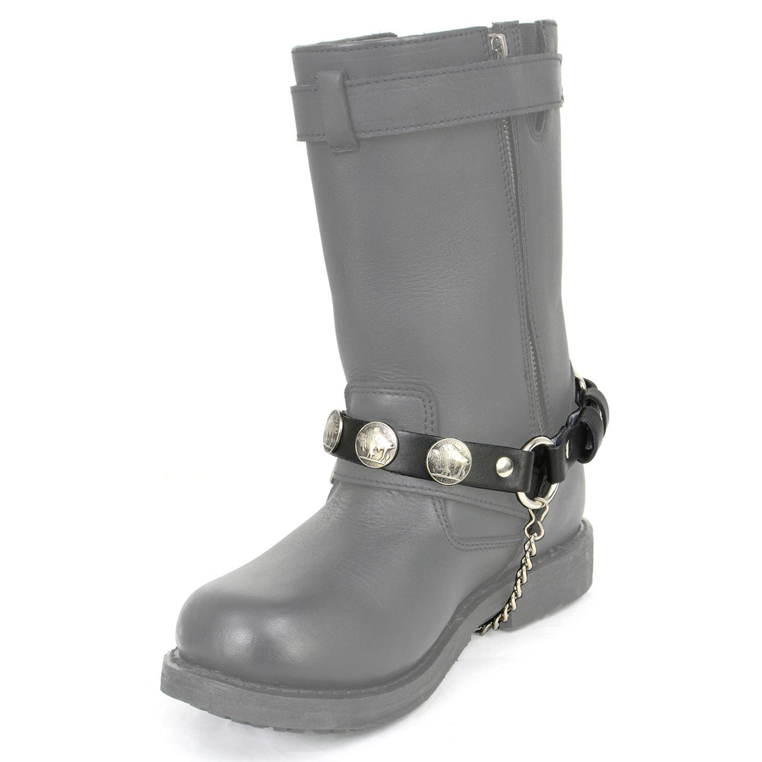 Milwaukee Leather Boot Chains Set of 2 - Adjustable Biker Boots Strap