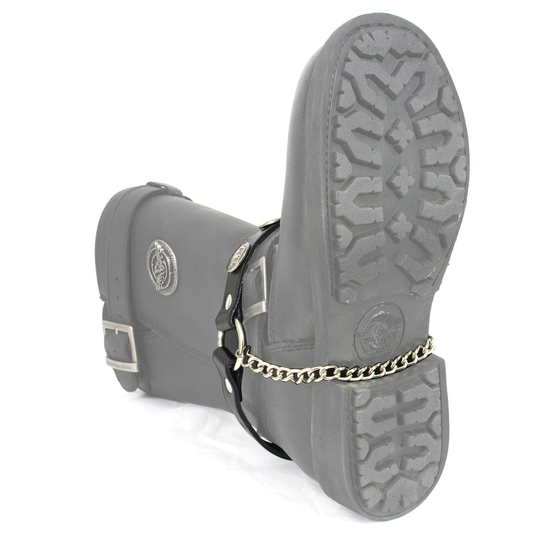 Milwaukee Leather Boot Chains Set of 2 - Adjustable Biker Boots Strap