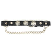 Milwaukee Leather Silver Boot Chain w/ Vintage Buffalo Coin Medallion & Adjustable Strap - MLA3002