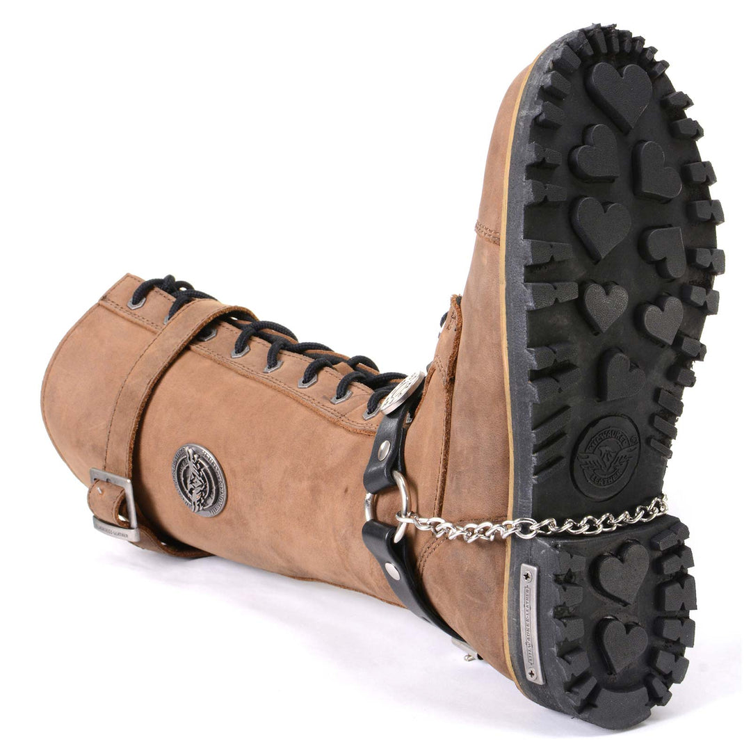 Milwaukee Leather Boot Chains Set of 2 - Adjustable Biker Boots Strap