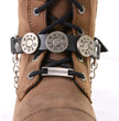 Milwaukee Leather Silver 44 MAG Medallion Boot Chain with Adjustable Strap – MLA3004
