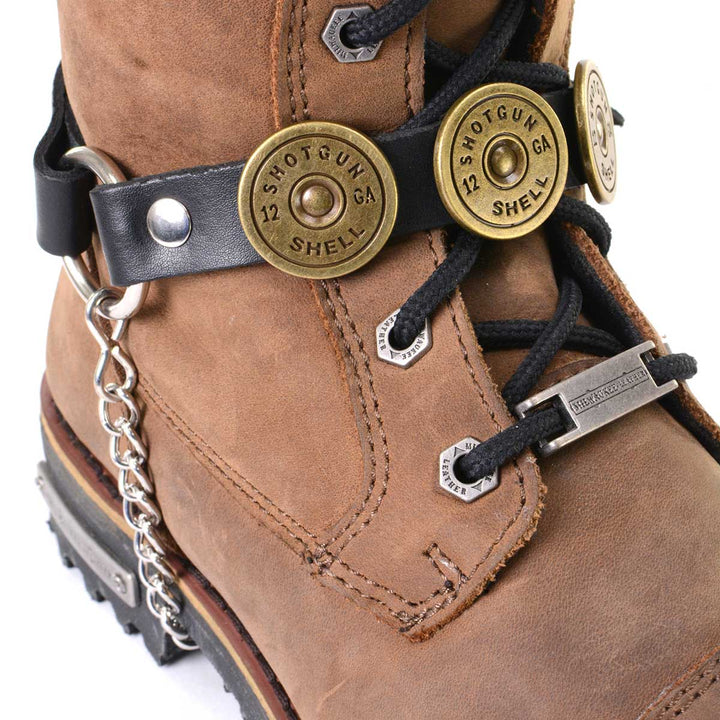 Milwaukee Leather Boot Chains Set of 2 - Adjustable Biker Boots Strap
