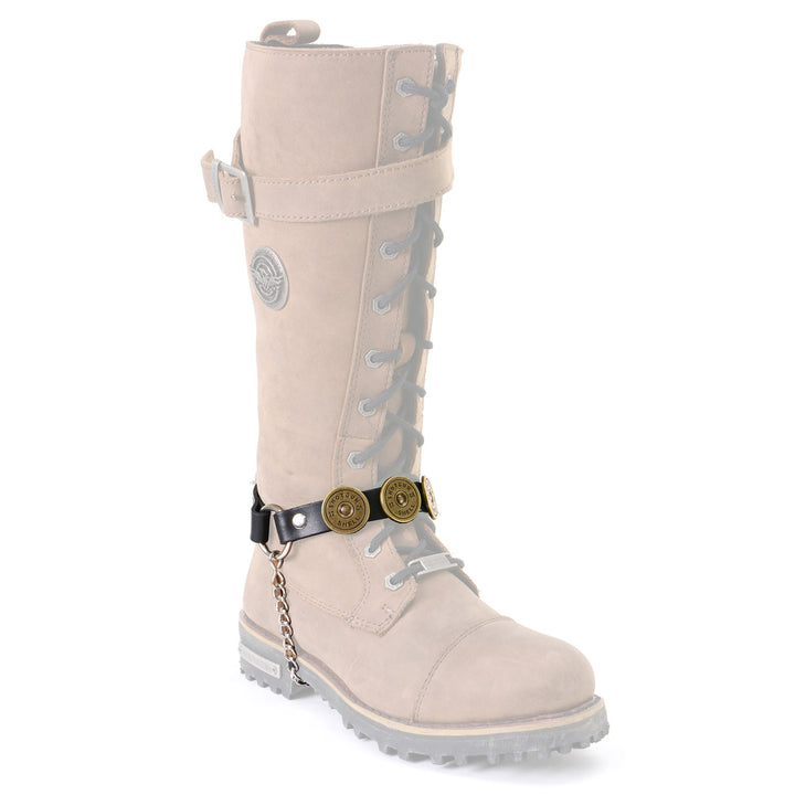 Milwaukee Leather Boot Chains Set of 2 - Adjustable Biker Boots Strap