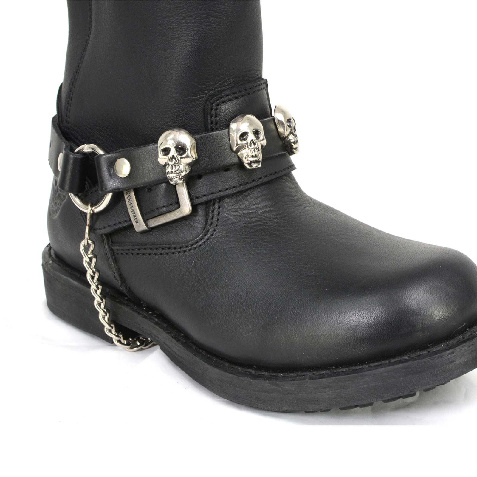 Milwaukee Leather Silver Classic Skull Heads Biker Chain for