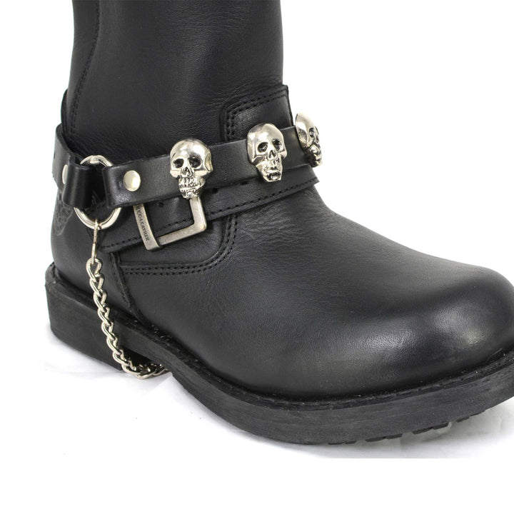 Milwaukee Leather Boot Chains Set of 2 - Adjustable Biker Boots Strap
