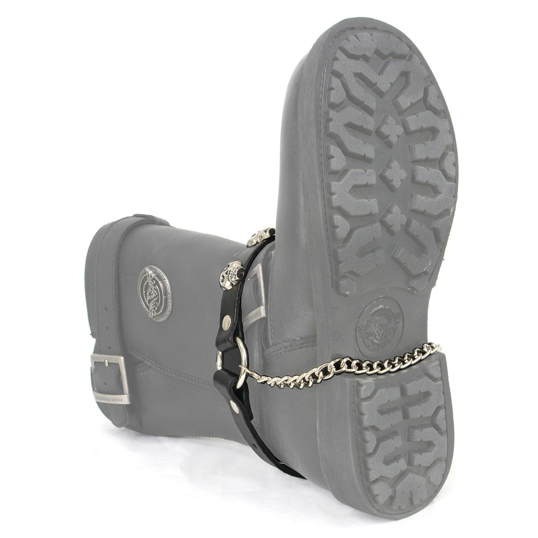 Milwaukee Leather Boot Chains Set of 2 - Adjustable Biker Boots Strap