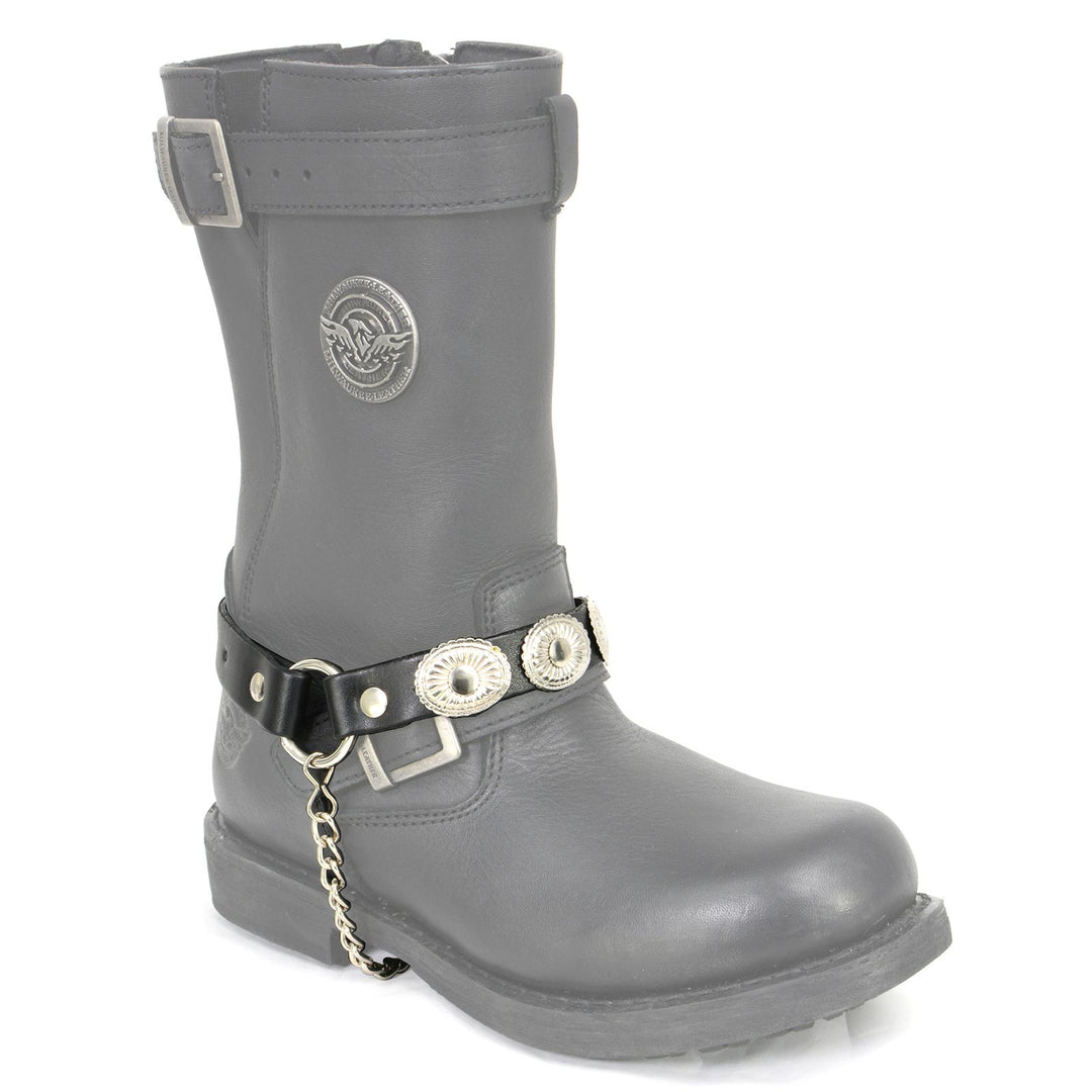 Milwaukee Leather Boot Chains Set of 2 - Adjustable Biker Boots Strap