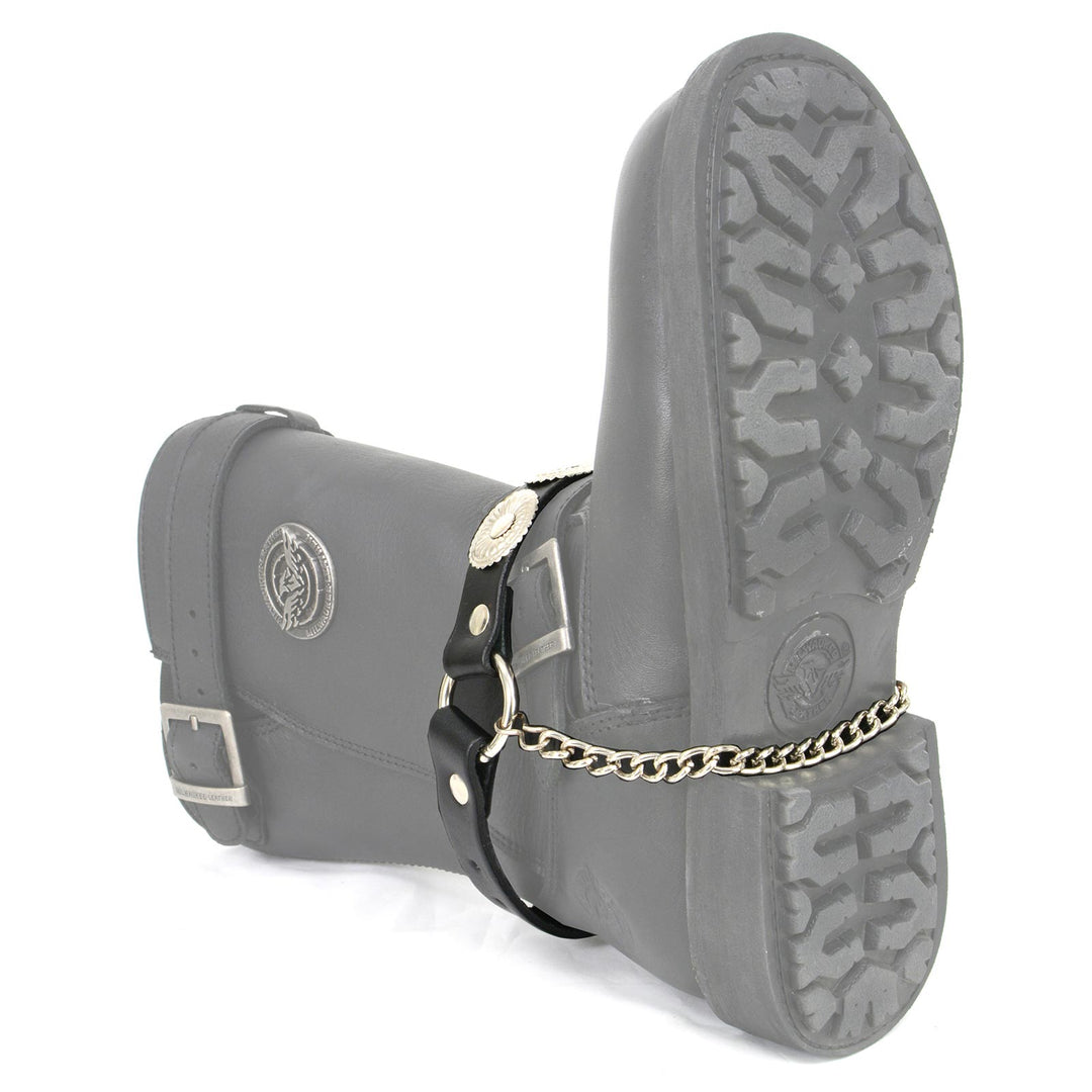 Milwaukee Leather Boot Chains Set of 2 - Adjustable Biker Boots Strap