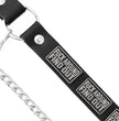 Milwaukee Leather Motorcycle Boot Chain – Silver Chain & Buckle, F‑Around – Find Out Text Accent - ML3009