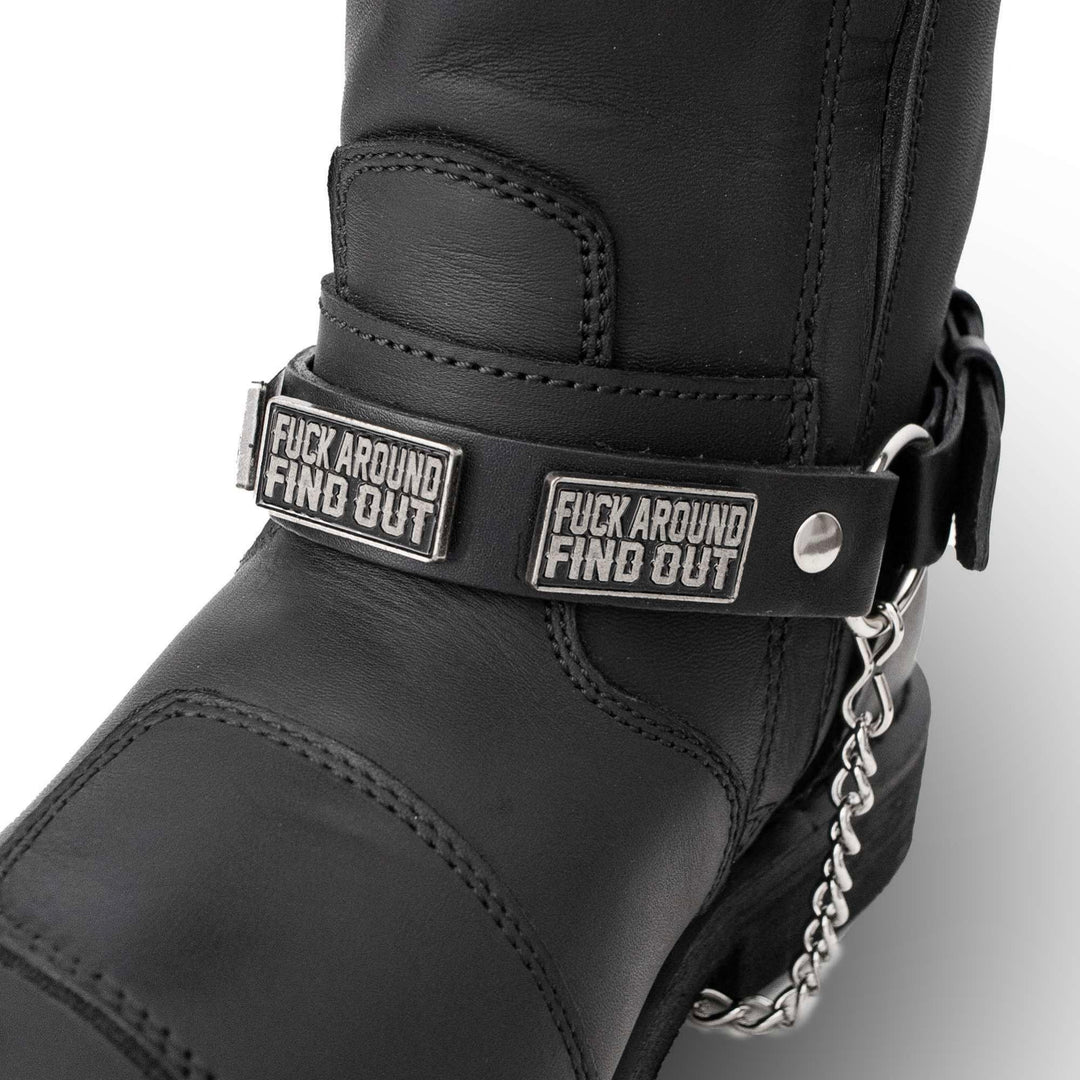 Milwaukee Leather Boot Chains Set of 2 - Adjustable Biker Boots Strap