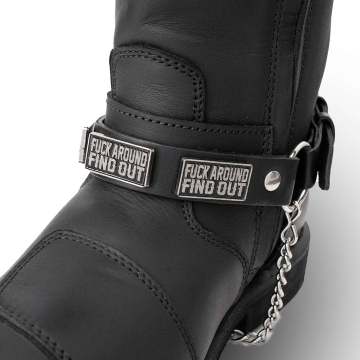 Milwaukee Leather Boot Chains Set of 2 - Adjustable Biker Boots Strap