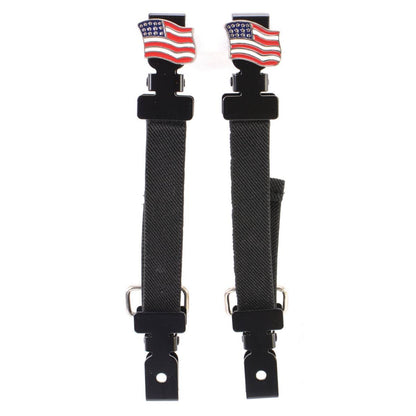 Milwaukee Leather MLA Motorcycle Biker Elastic Bungee for Chaps or Pants in Various Emblems (Set of 2)