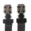 Milwaukee Leather MLA4006 Motorcycle Biker Iron Cross Elastic Bungee Clips for Chaps or Pants (Set of 2)