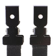 Milwaukee Leather MLA4010 Motorcycle Biker Plain Black Elastic Bungee Clips for Chaps or Pants (Set of 2)