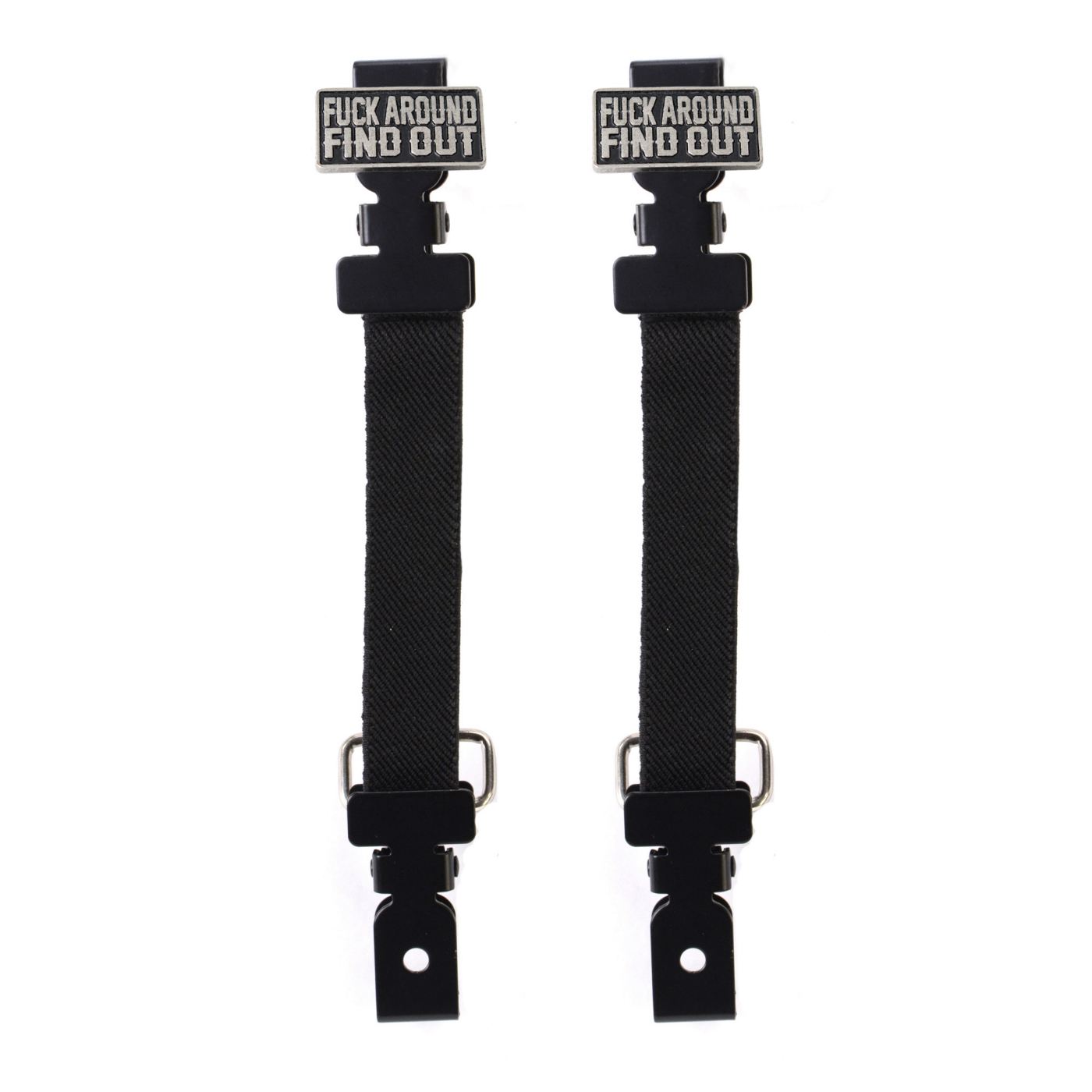 Milwaukee Leather MLA4013 FAFO Motorcycle Biker Elastic Bungee Clips for Chaps or Pants (Set of 2)