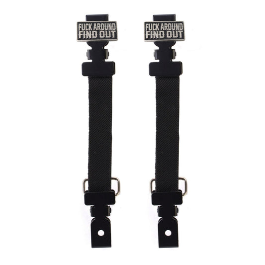 Milwaukee Leather MLA4013 FAFO Motorcycle Biker Elastic Bungee Clips for Chaps or Pants (Set of 2)