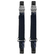 Milwaukee Leather MLA4015 Police Badge Motorcycle Biker Elastic Bungee Clips for Chaps or Pants (Set of 2)