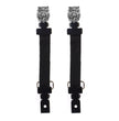 Milwaukee Leather MLA4015 Police Badge Motorcycle Biker Elastic Bungee Clips for Chaps or Pants (Set of 2)