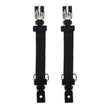Milwaukee Leather MLA4016 Middle Finger Motorcycle Biker Elastic Bungee Clips for Chaps or Pants (Set of 2)