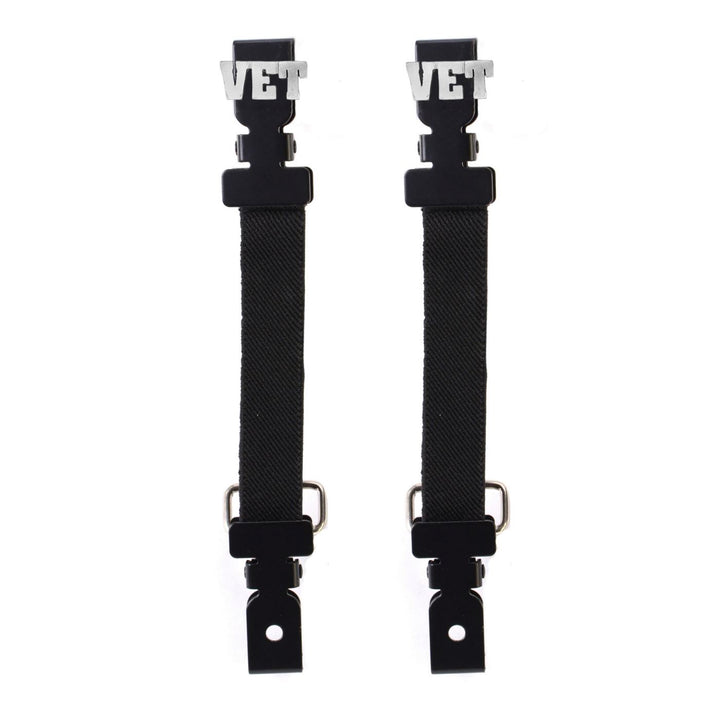 Milwaukee Leather MLA4017 VET Motorcycle Biker Elastic Bungee Clips for Chaps or Pants (Set of 2)