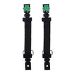 Milwaukee Leather MLA4018 3-Leaf Clover Motorcycle Biker Elastic Bungee Clips for Chaps or Pants (Set of 2)