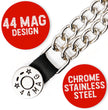 Milwaukee Leather 44-Magnum Dial Vest Extender Double Chrome Chains Genuine Leather 6.5