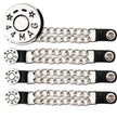 Milwaukee Leather 44-Magnum Dial Vest Extender Double Chrome Chains Genuine Leather 6.5