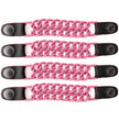 Milwaukee Leather MLA6094 Pink 4 Inch 4-PCS Vest Extender Set - Double Chrome Chains w/ Genuine Leather