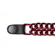 Milwaukee Leather MLA6096 Candy Red 4 Inch 4-PCS Vest Extender Set - Double Chrome Chains w/ Genuine Leather