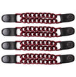 Milwaukee Leather MLA6096 Candy Red 4 Inch 4-PCS Vest Extender Set - Double Chrome Chains w/ Genuine Leather
