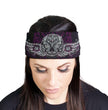 Milwaukee Leather | Bling Designed Wide Headbands-Headwraps for Women Biker Bandana with Antique Sugar - MLA8003