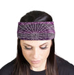 Milwaukee Leather | Bling Designed Wide Headbands-Headwraps for Women Biker bandana Classic Purple- MLA8006