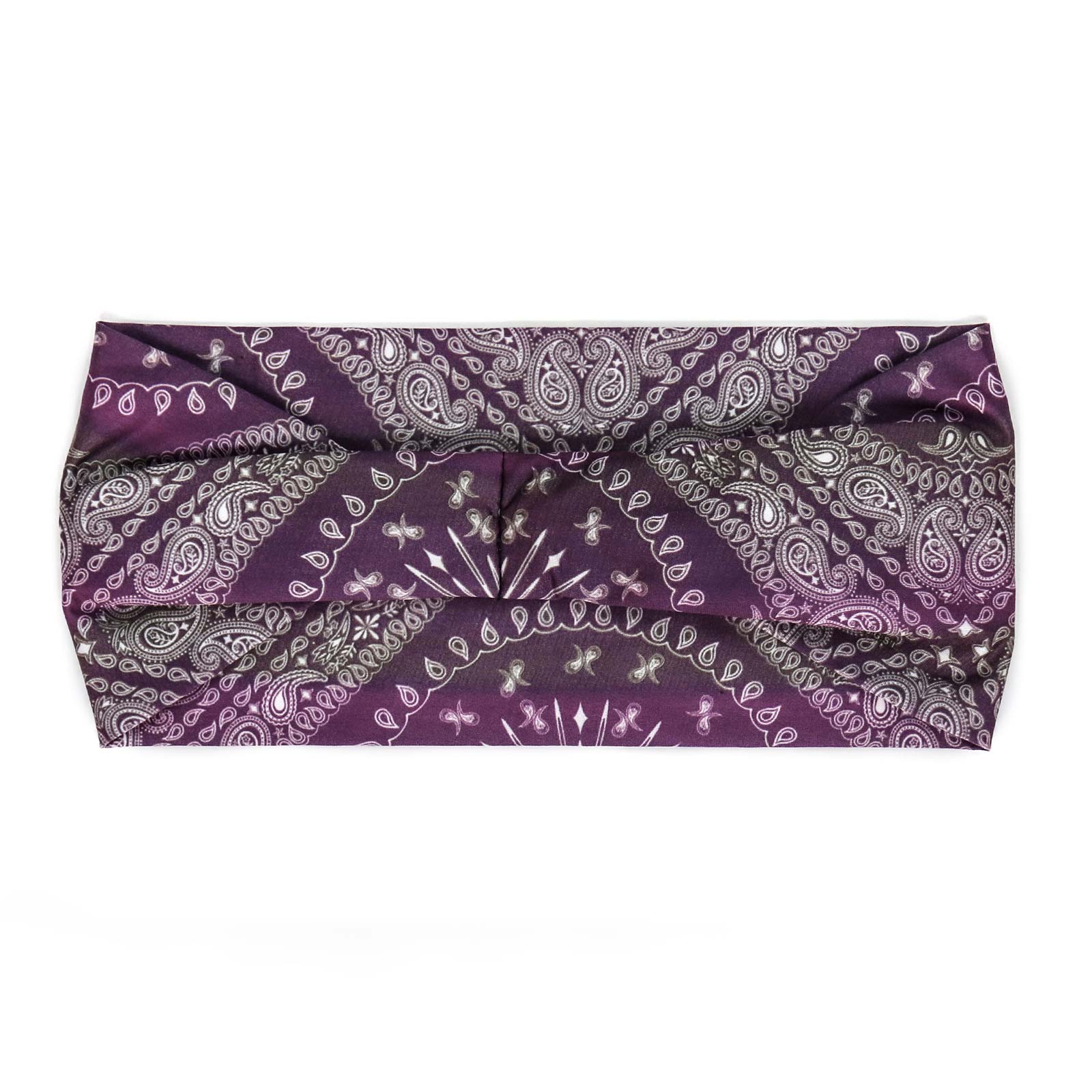 Milwaukee Leather | Bling Designed Wide Headbands-Headwraps for Women Biker bandana Classic Purple- MLA8007