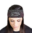 Milwaukee Leather | Bling Designed Wide Headbands-Headwraps for Women Biker bandana Classic Sturgis- MLA8009