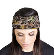 Milwaukee Leather | Bling Designed Wide Headbands-Headwraps for Women Biker Bandana with Hunter Camo - MLA8027