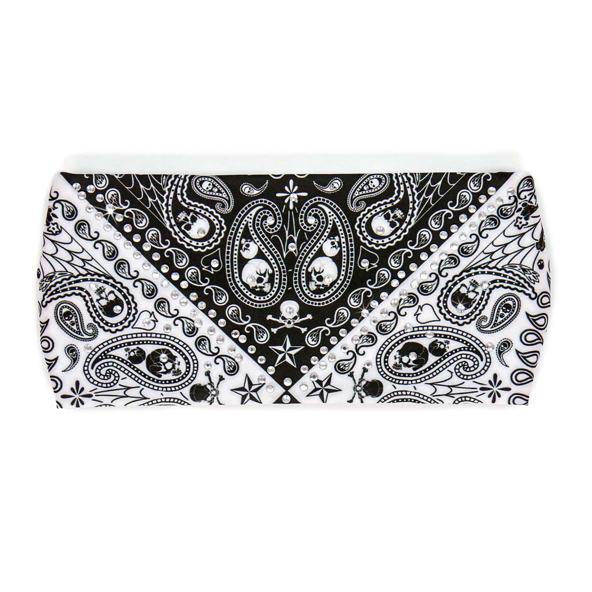 Milwaukee Leather | Bling Designed Wide Headbands-Headwraps for