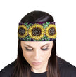 Milwaukee Leather | Bling Designed Wide Headbands-Headwraps for Women Biker Bandana with Sun Flower - MLA8044