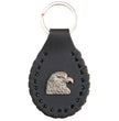 Milwaukee Leather Key Chain with Leather Original Pewter Emblem