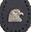 Milwaukee Leather Key Chain with Leather Original Pewter Emblem