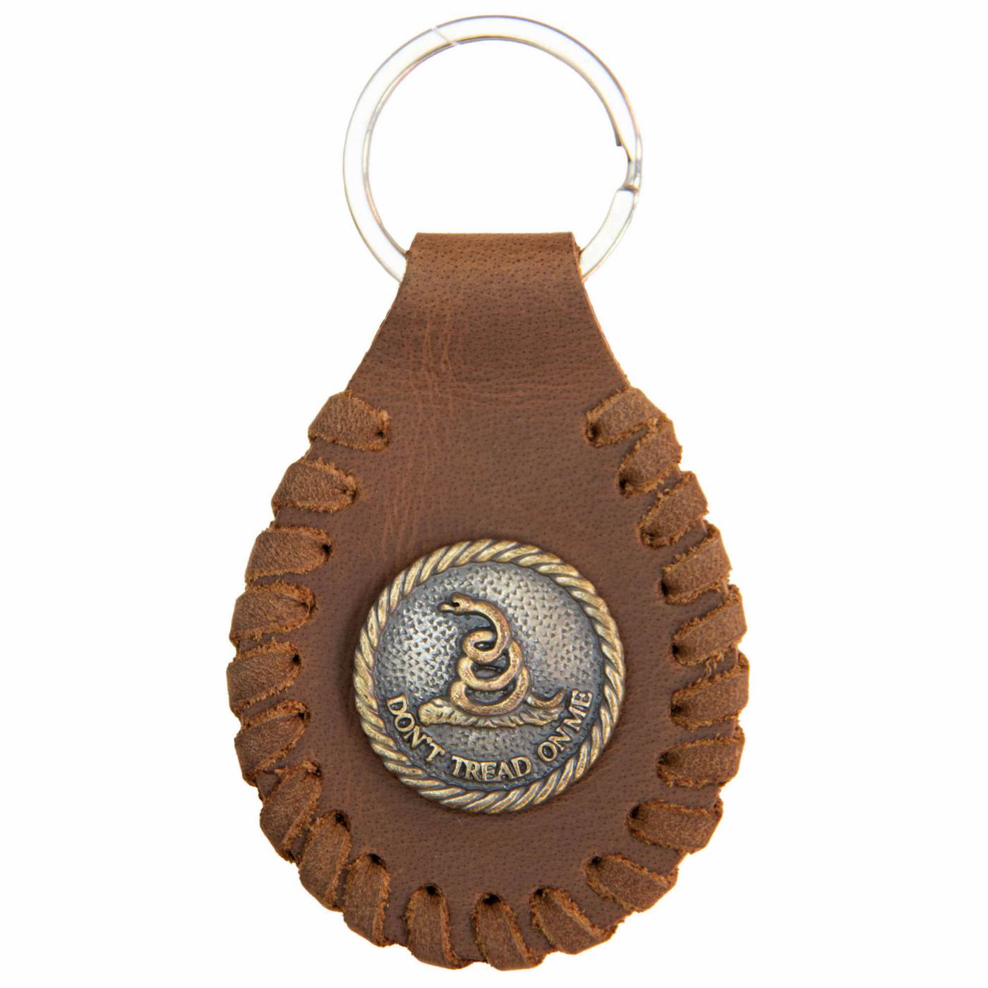 Milwaukee Leather Key Chain with Leather Original Pewter Emblem