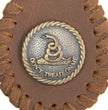 Milwaukee Leather Key Chain with Leather Original Pewter Emblem