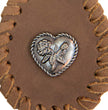 Milwaukee Leather Key Chain with Leather Original Pewter Emblem