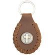 Milwaukee Leather Key Chain with Leather Original Pewter Emblem