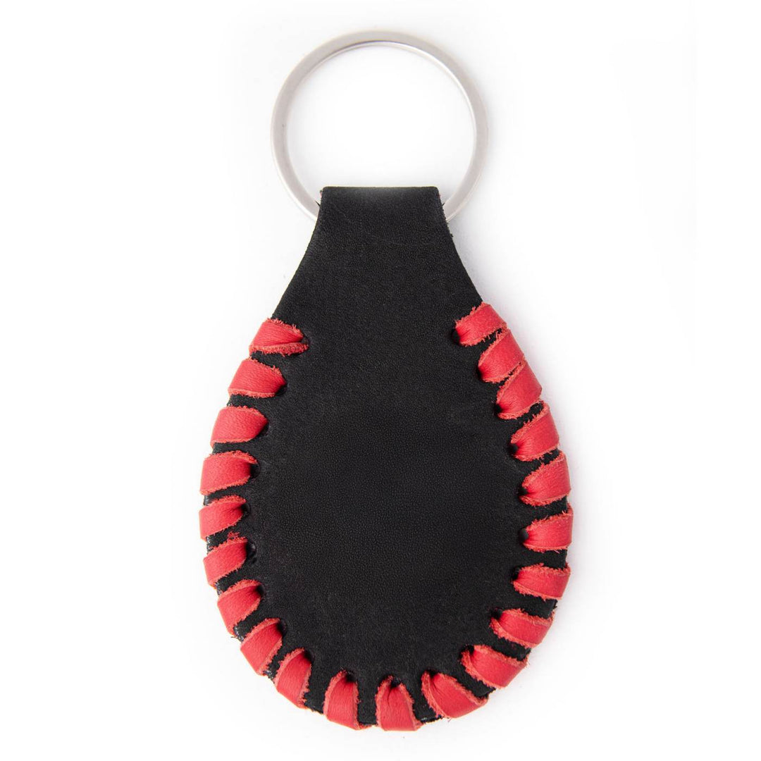 Milwaukee Leather Black -Red Butterfly Pewter Emblem Key Chain - MLA9521