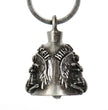 Milwaukee Leather MLB9024 'Biker Angel' Motorcycle Good Luck Bell | Key Chain Accessory for Bikers